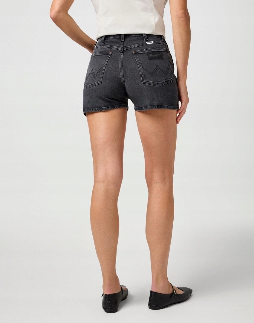 Dámské kraťasy Wrangler Cowboy Short 3 Inch Charcoal Rinse 112362695 W31