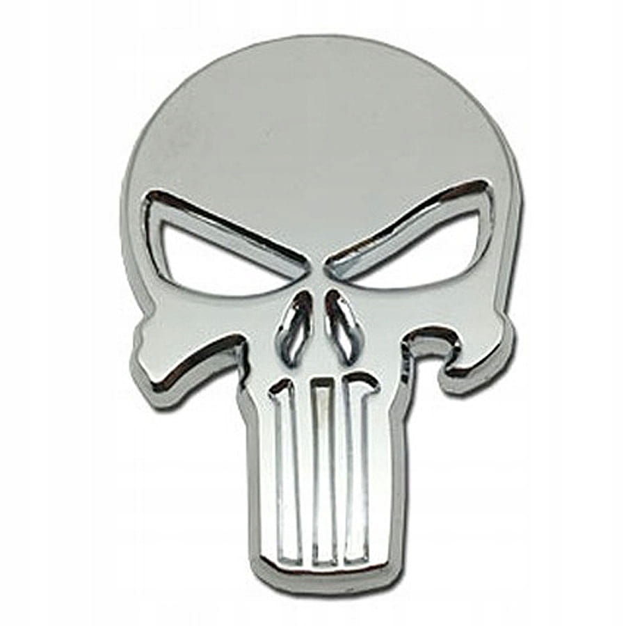 Mały znaczek metal naklejka 3d naklejany 35x28mm Jak Punisher