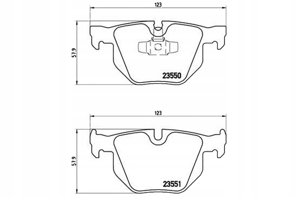 Brembo Brzdové Destičky Bmw 3 E90 05- Zadní Asistent řidiče #28