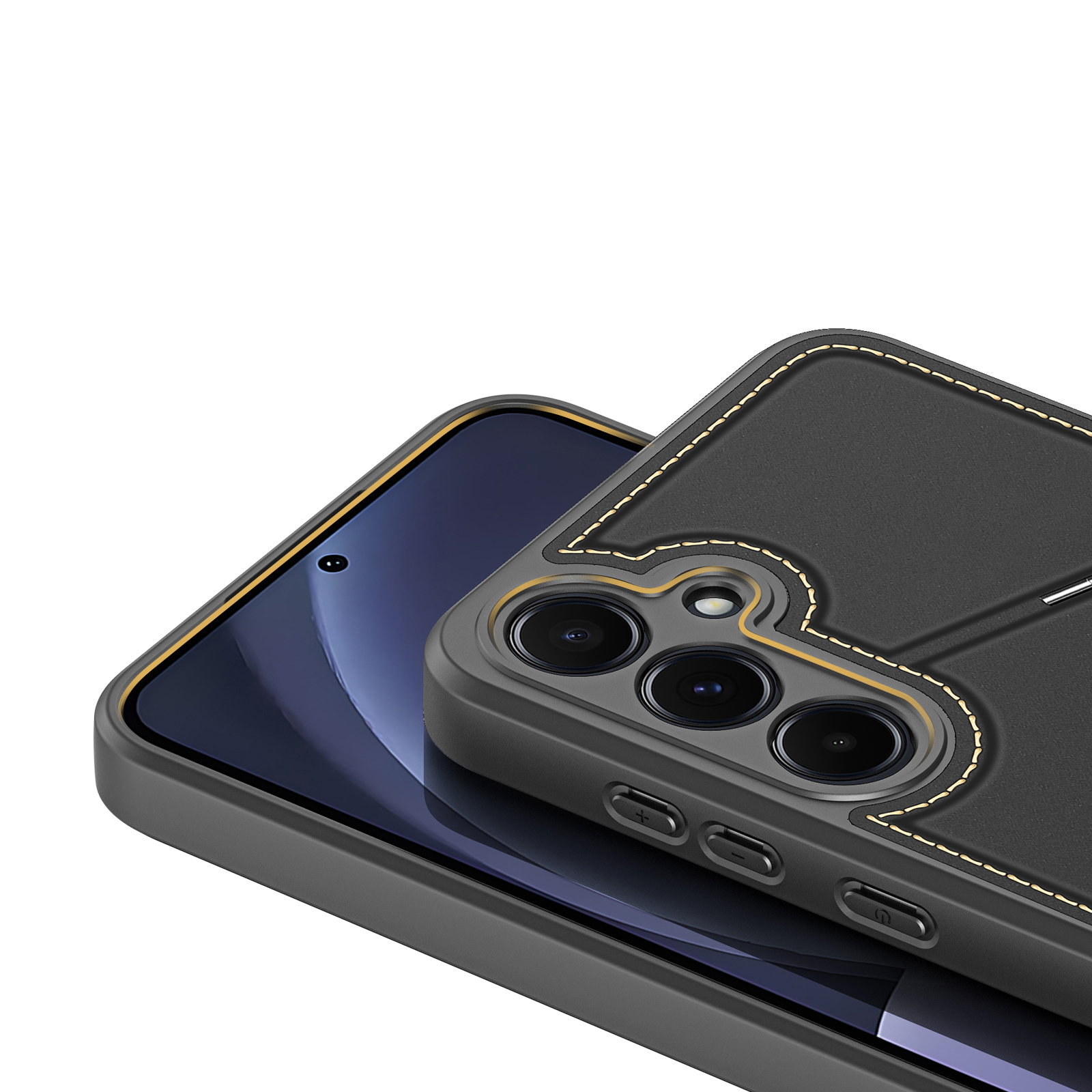 Etui Dux Ducis Rafi II na Samsung Galaxy S25+ z podstawką portfelem czarne