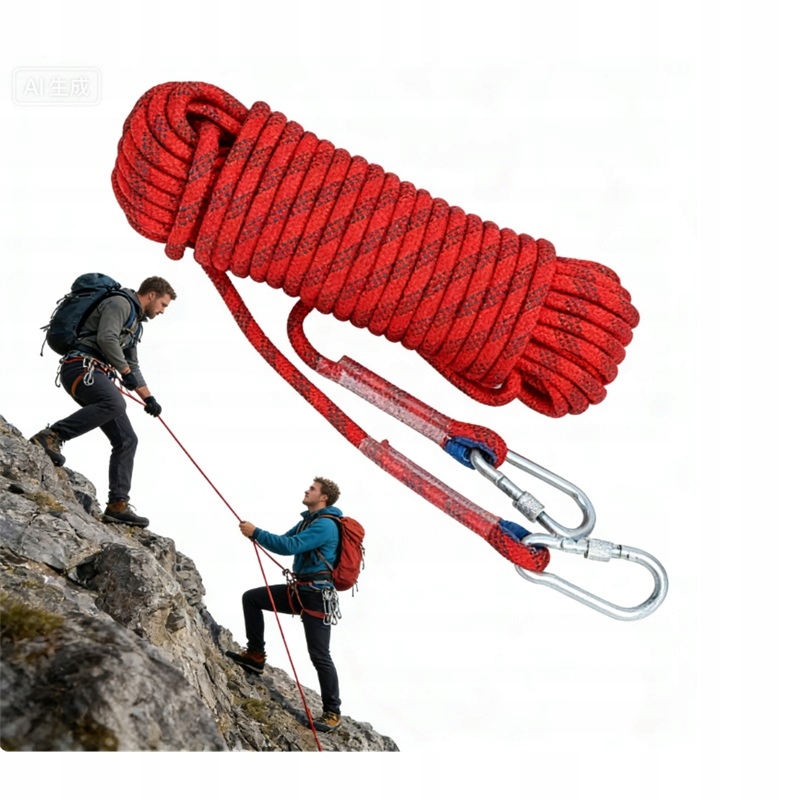 Zajišťovací horolezecké lano 20 m x 12 mm – silné, tažné