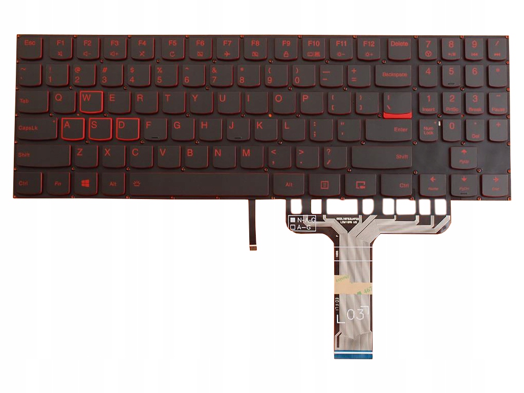 

Klawiatura Lenovo Legion Y520-15IKB Podświetlana