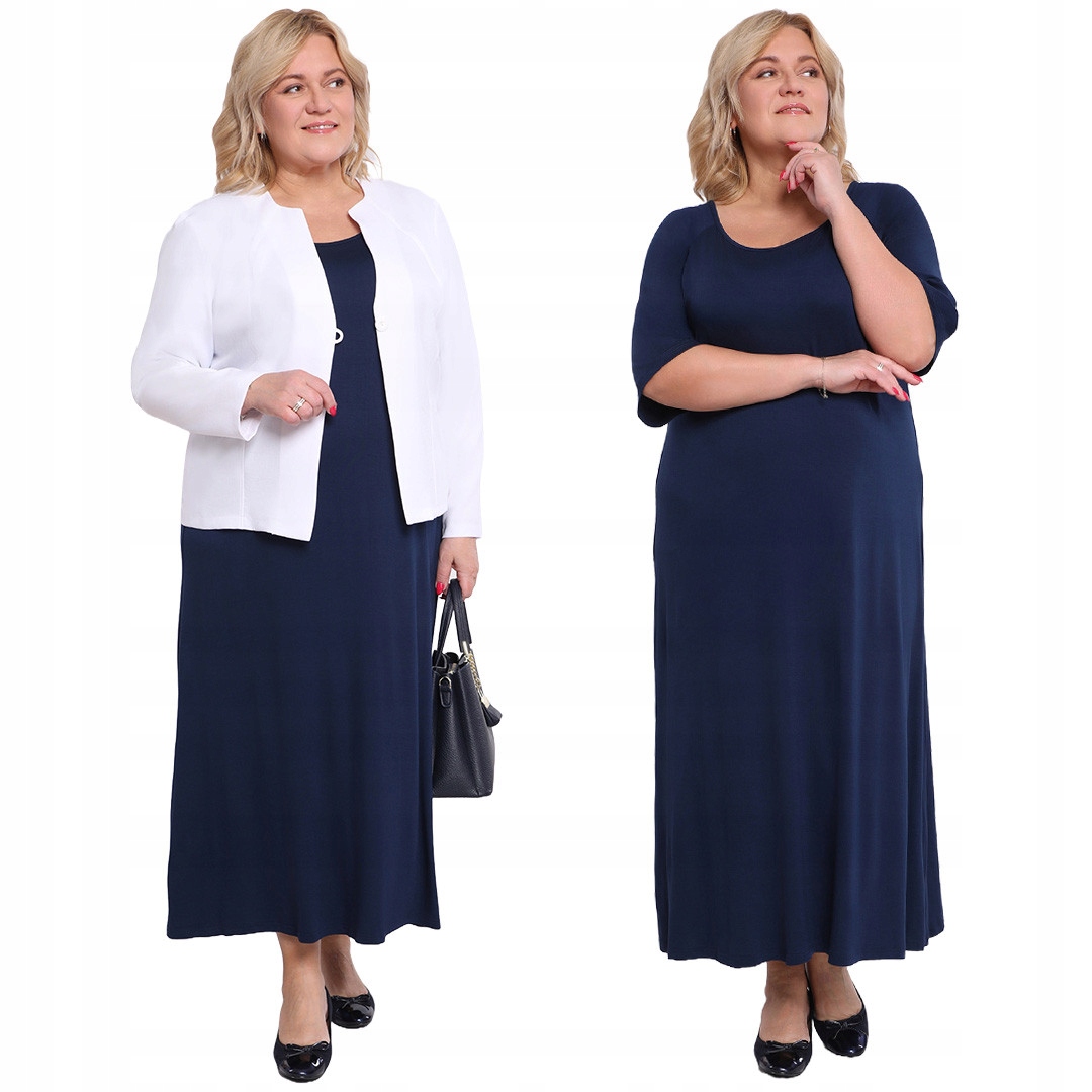 Dlouhá šaty v tmavě modré barvě 62