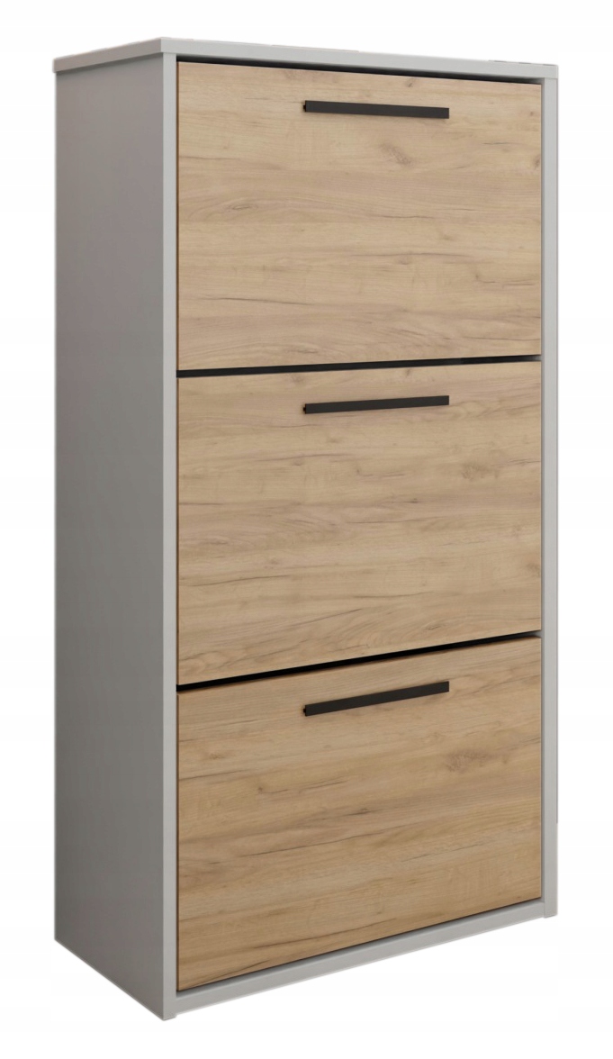 Botník s výklopným stojanem Jasper bílá dub craft zlatý