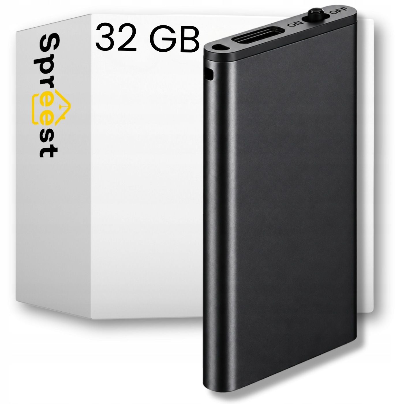 Mini Digitální Diktafon Malý Flash Disk 32GB Sluchátka Pro Nahrávání Přívěsek Na Klíče
