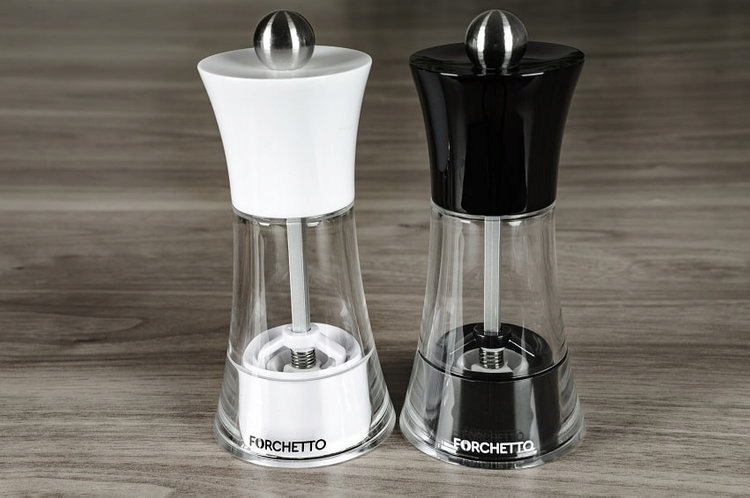 ZESTAW MŁYNKÓW PIEPRZ SÓL FORCHETTO PIONI 13CM 2SZ Model Pioni