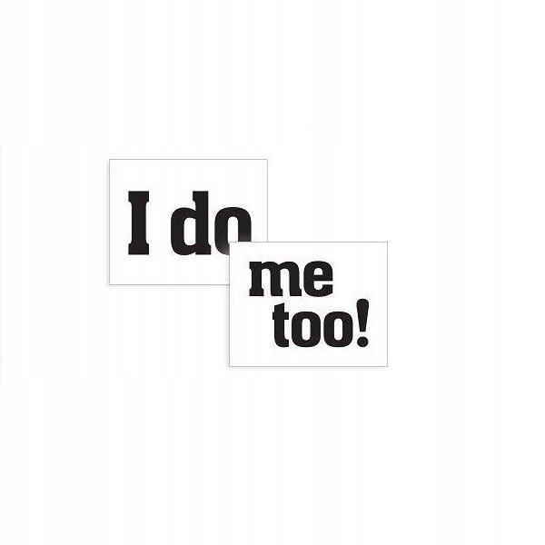 

Śmieszne Naklejki na Buty I do me too Wesele x2
