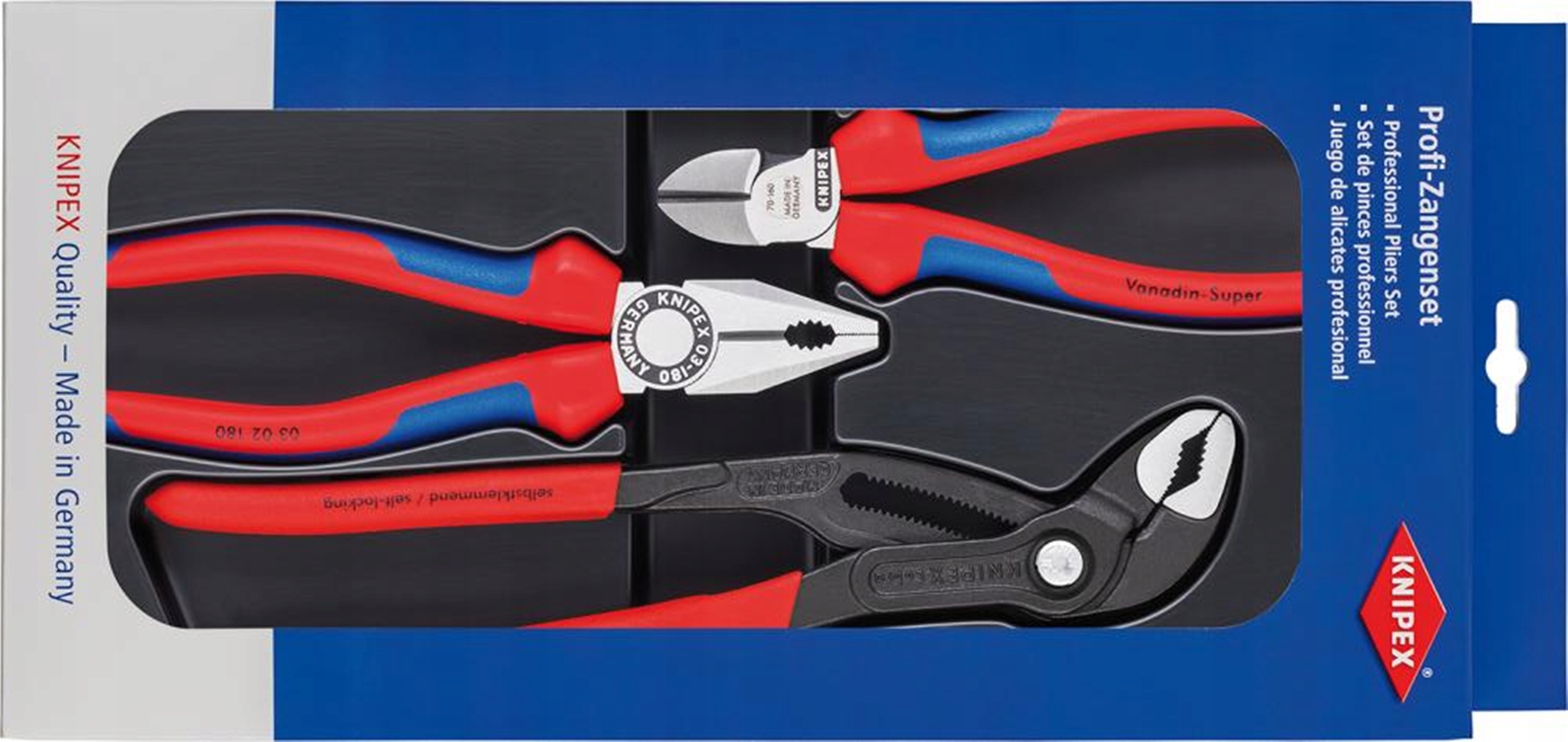 Knipex 00 20 09 V01 sada 002009V01 montážní kleště 3 ks