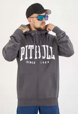 Mikina Pit Bull S Kapucí Zip Norton graphite