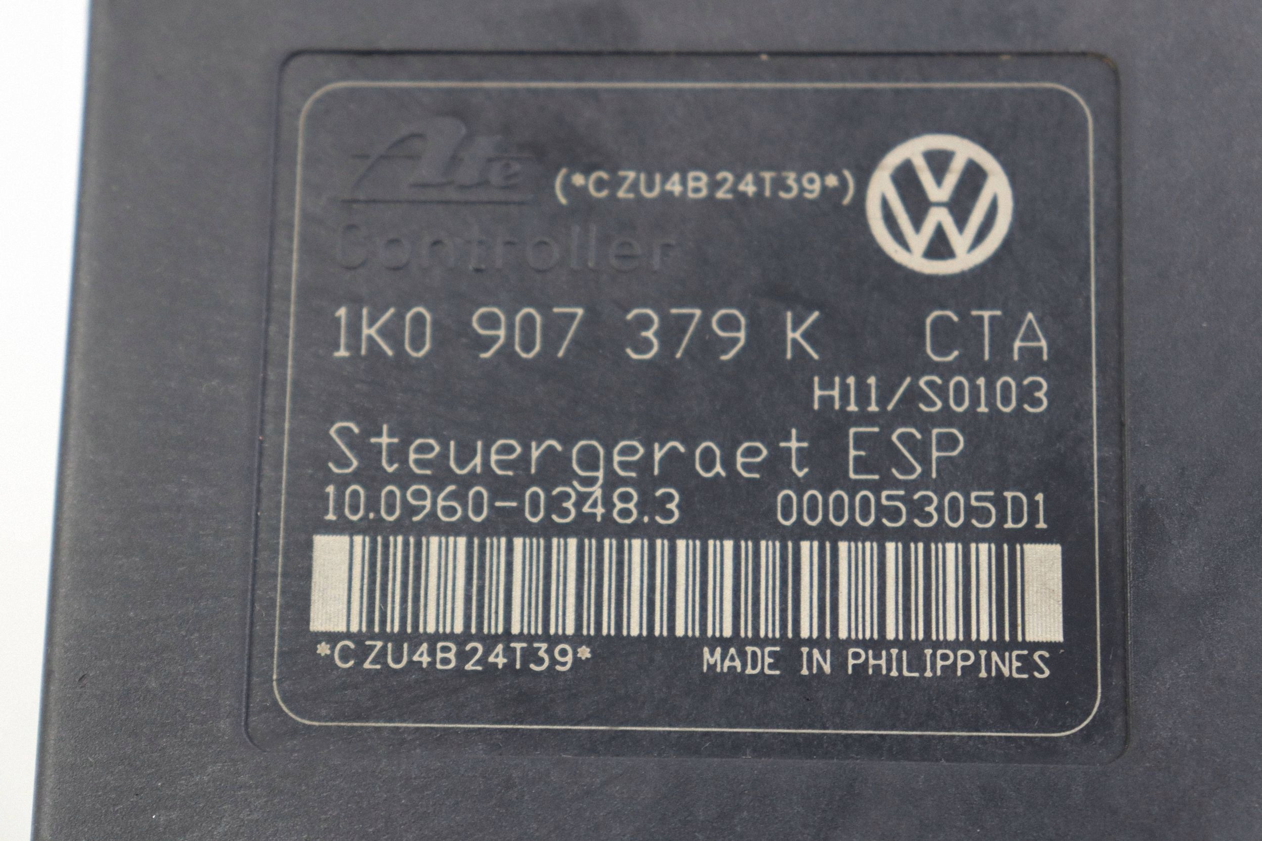 VW GOLF V AUDI A3 8P servo frein unité de commande électronique uce ABS 1K0614517H 1K0907379K