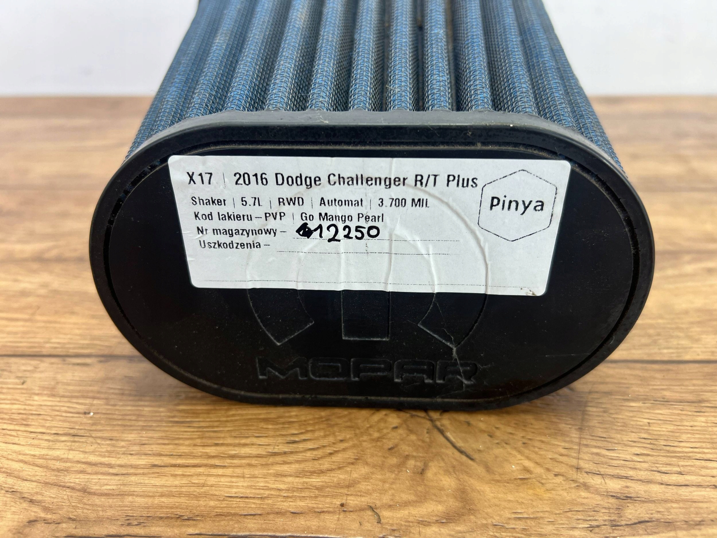 FILTER luft stozek Shaker Dodge Challenger 2015+