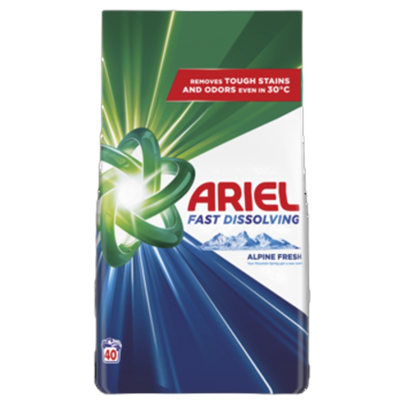 Ariel Alpine Fresh Prášek na praní 2,2 kg, 40 praní