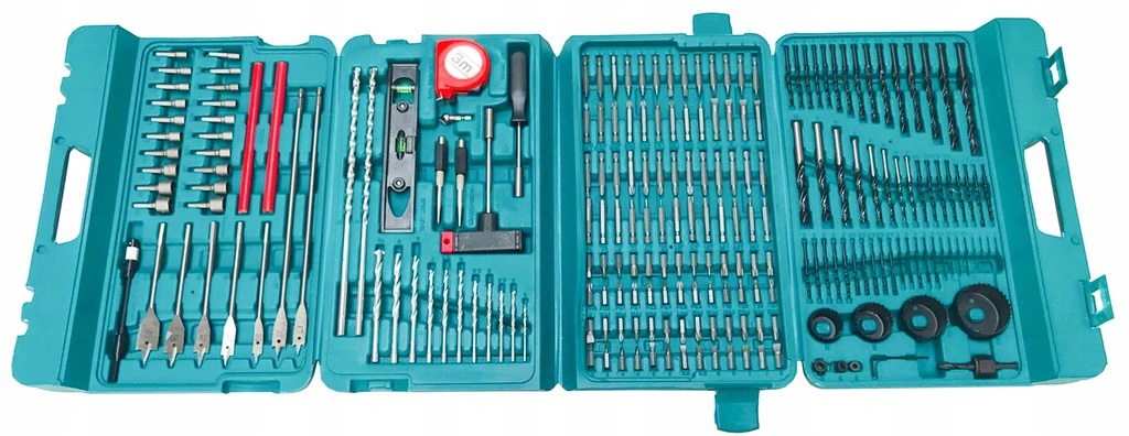 DUŻY ZESTAW BITÓW WIERTEŁ NASADKI OTWORNICE 217 EL Zastosowanie inne