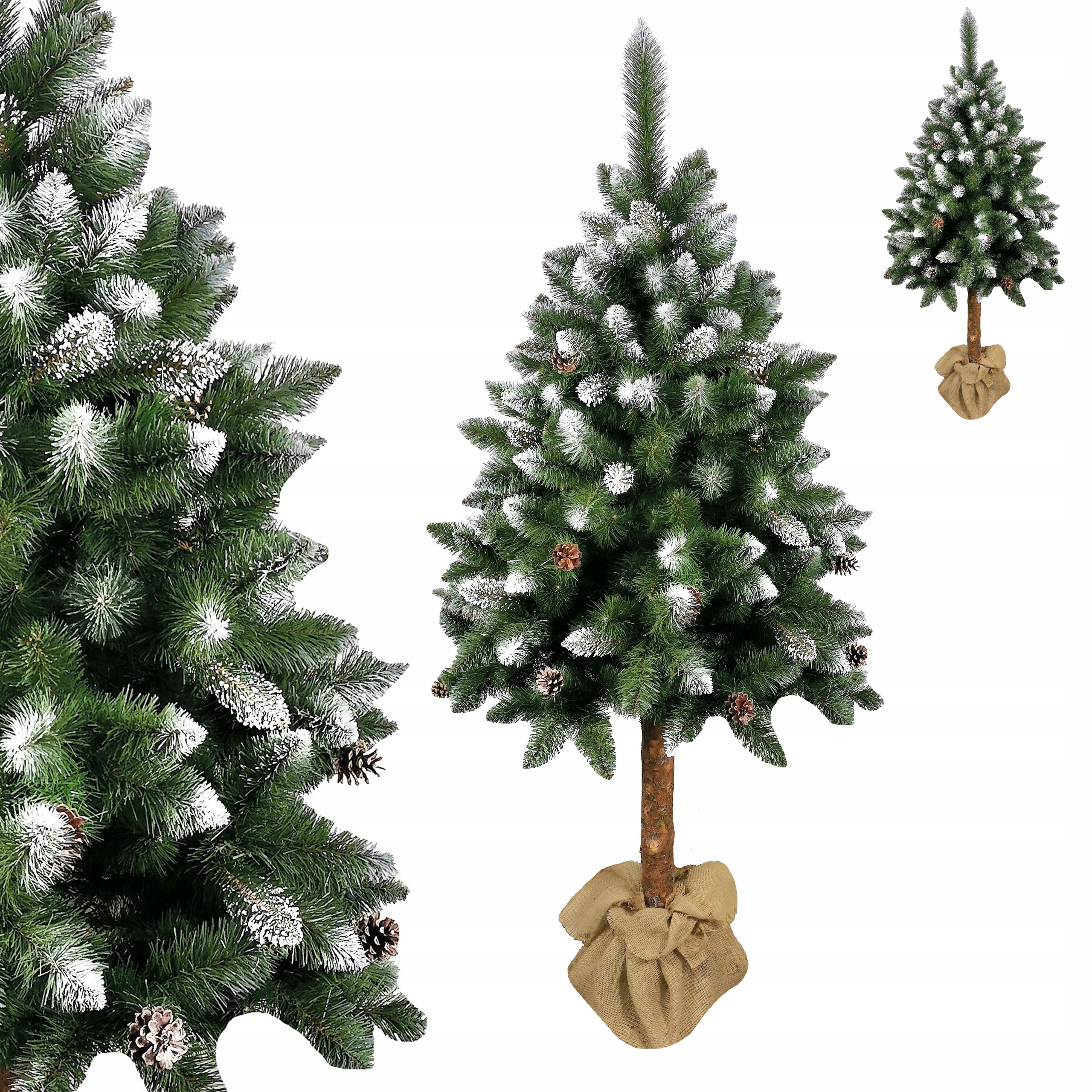 SOSNA DIAMENTOWA 160 CM CHOINKA SZTUCZNA NA PNIU