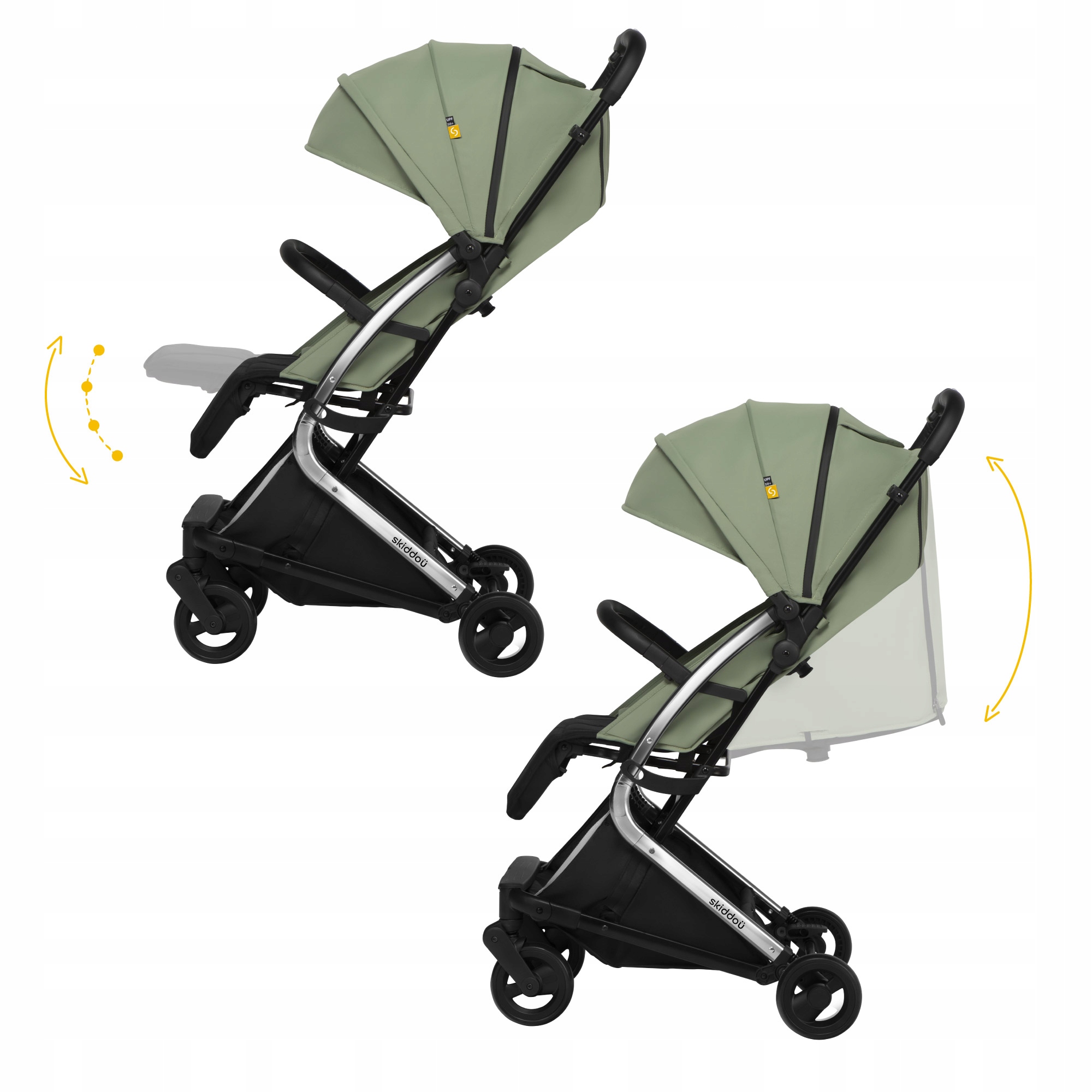 Samoskładający wózek spacerówka lekka MIKKELI Model Mikkeli