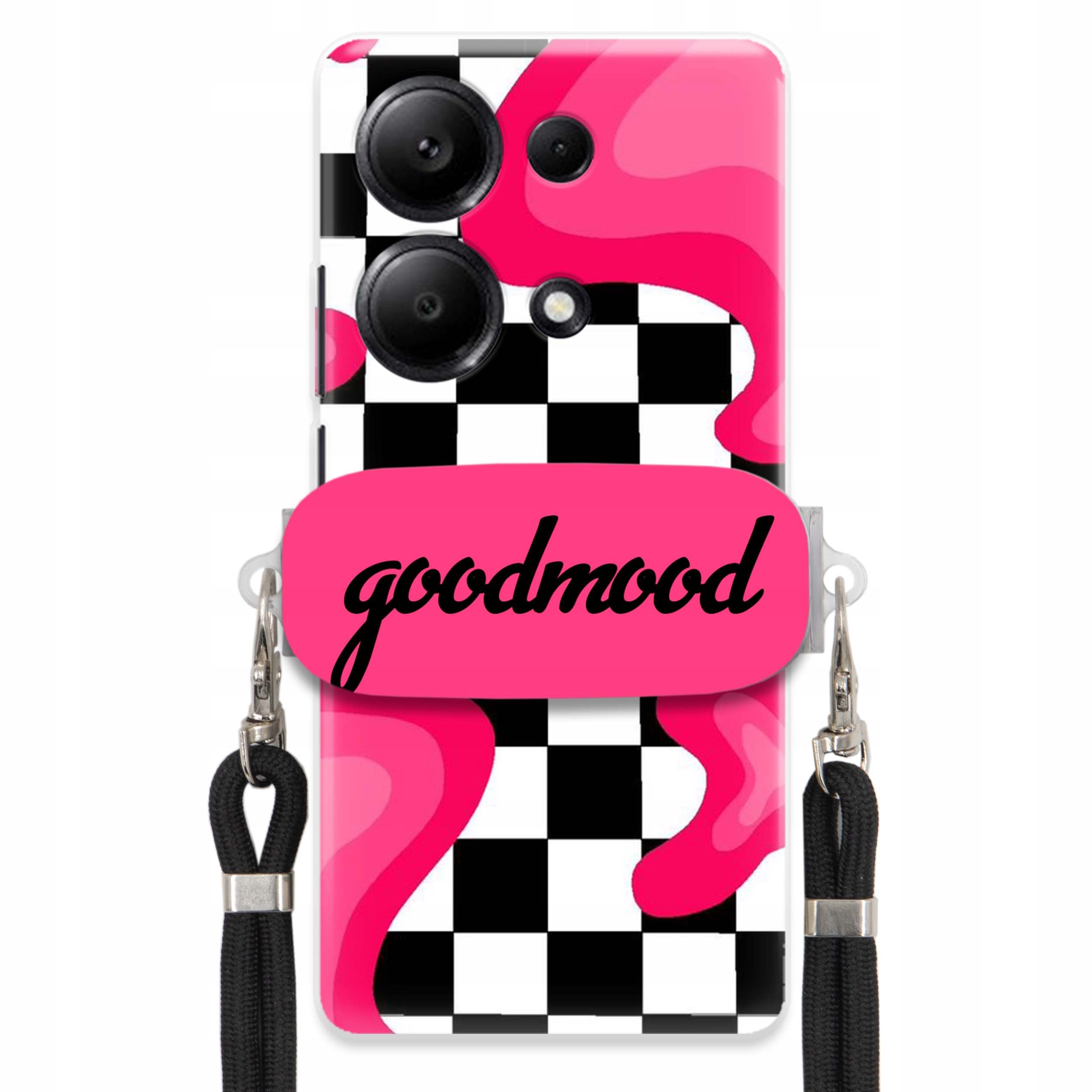 Puzdro Pre Xiaomi Note 14S 4G Sada Case Držiak Vodítko Čierna Pre Teen Splash