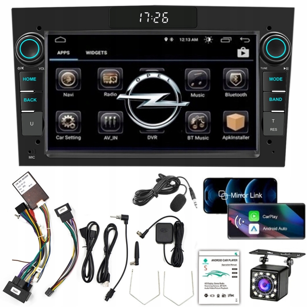 Rádio Android 13 Opel Vectra C Zafira Astra H Vivaro Meriva Antara Signum