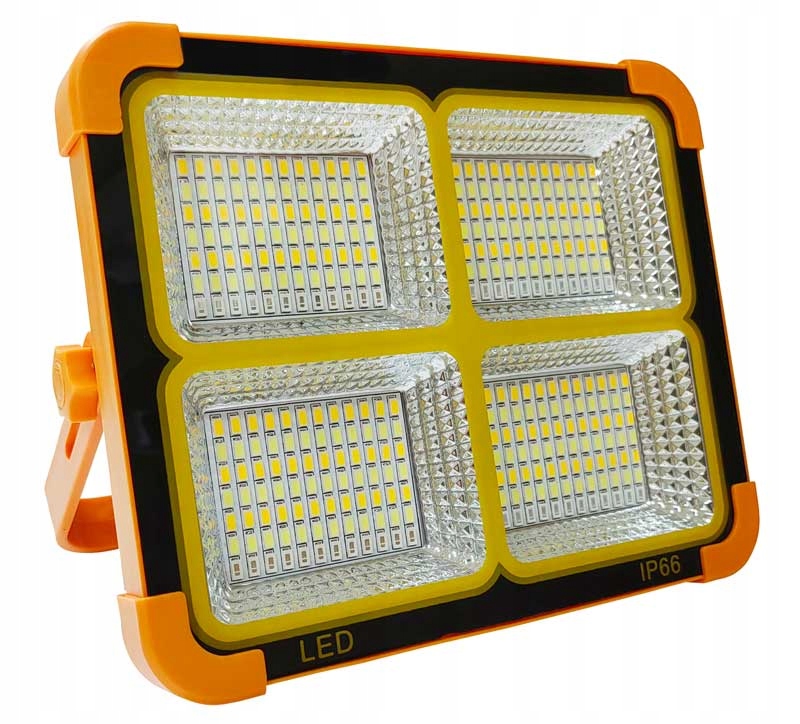 Lampa warsztatowa Led 200W z akumulatorem i panelem solarnym AK22-009