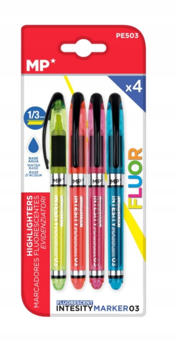 

Zestaw Markerów fluorescencyjnych Fluor 4 szt