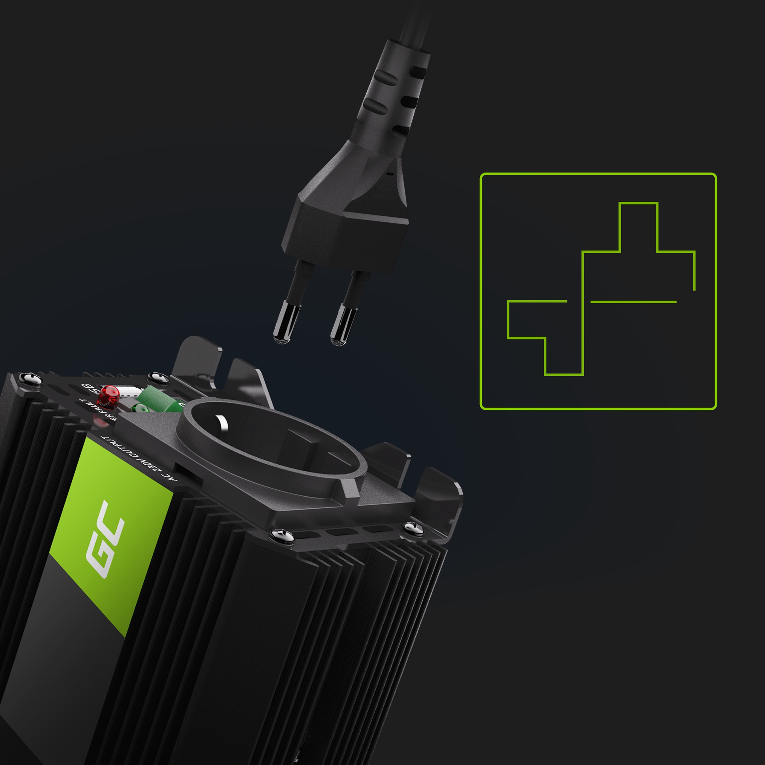 Przetwornica samochodowa PRO GC inwerter 12V 150W 300W modyfikowany Sinus EAN (GTIN) 5907813963667