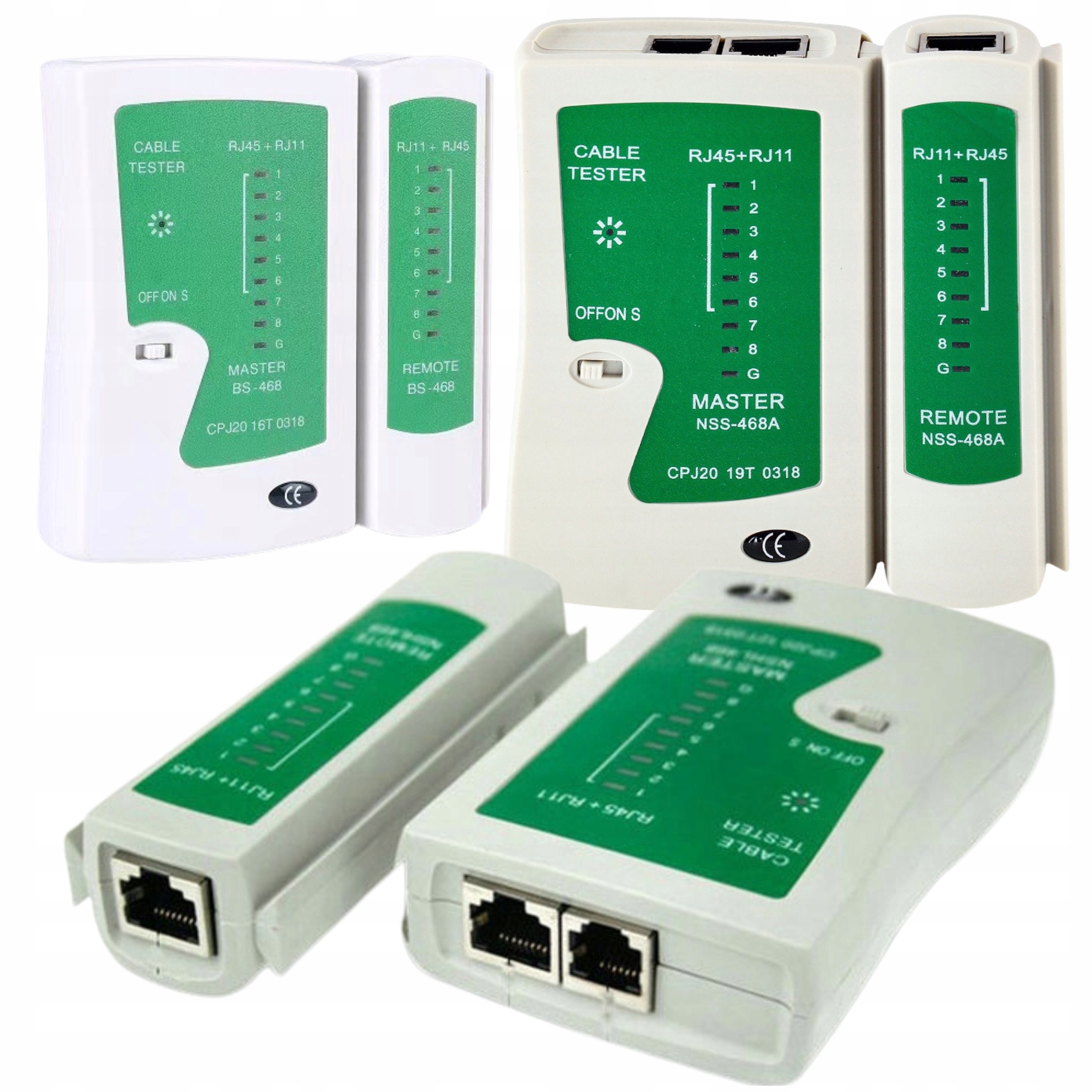 Tester Do Kabli Sieciowych internetowych Sieci RJ45 RJ11 LED