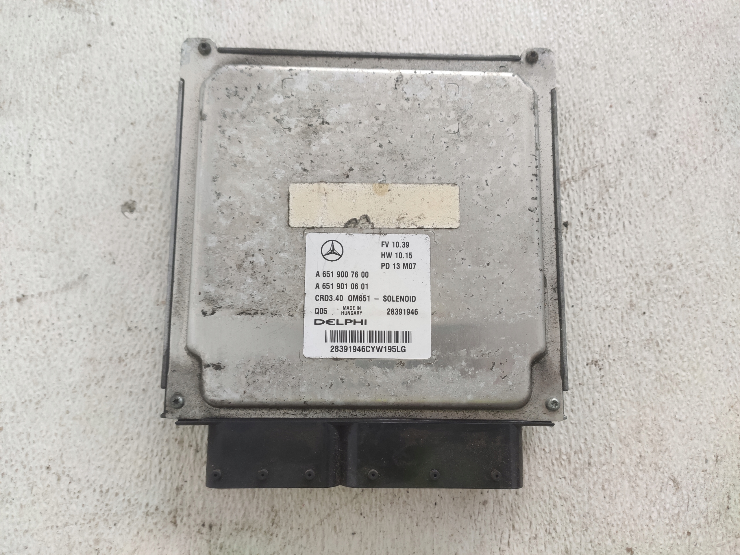 MERCEDES W176 W246 1.8CDI control unit of the engine