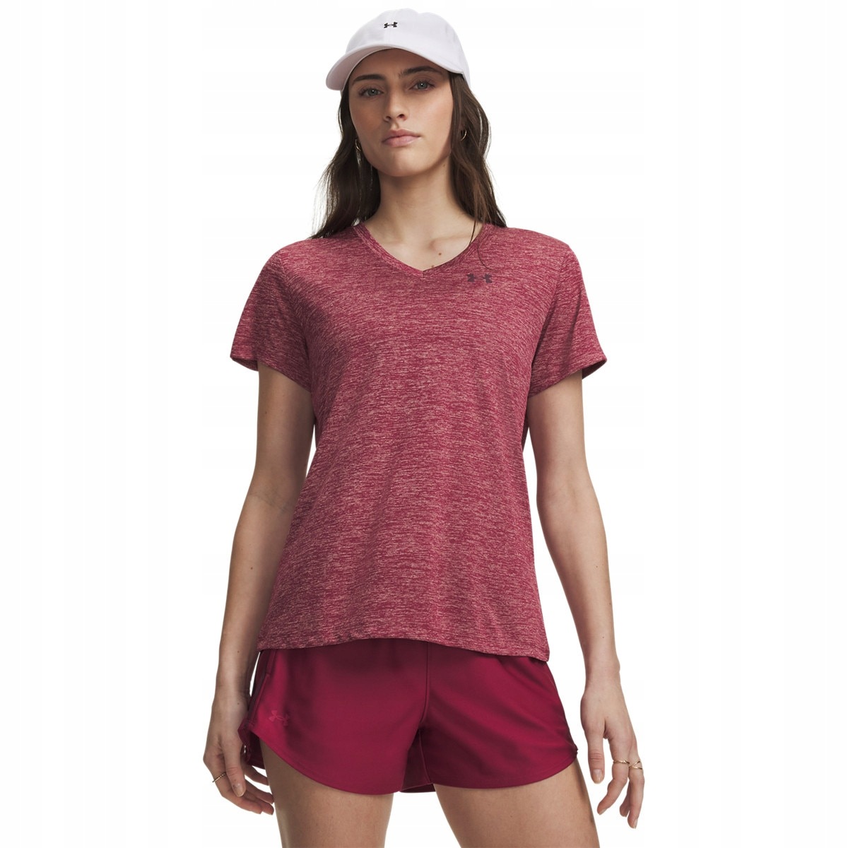 Damska koszulka treningowa Under Armour Tech Ssv Twist Rożowy Xs