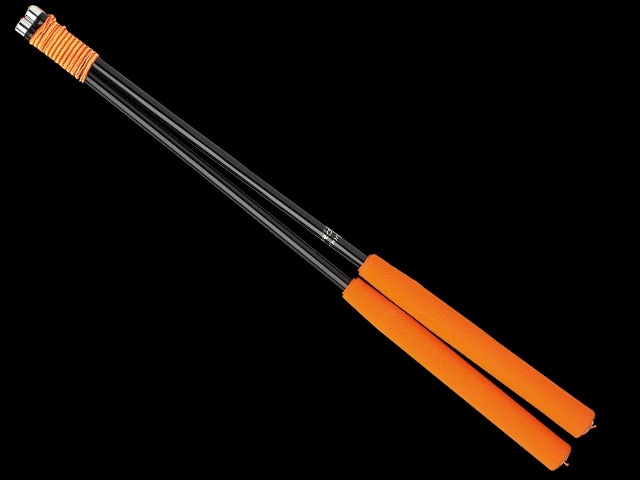 Tyčinky na diabolo uhlíkové vlákno karbon 31 cm, oranžová