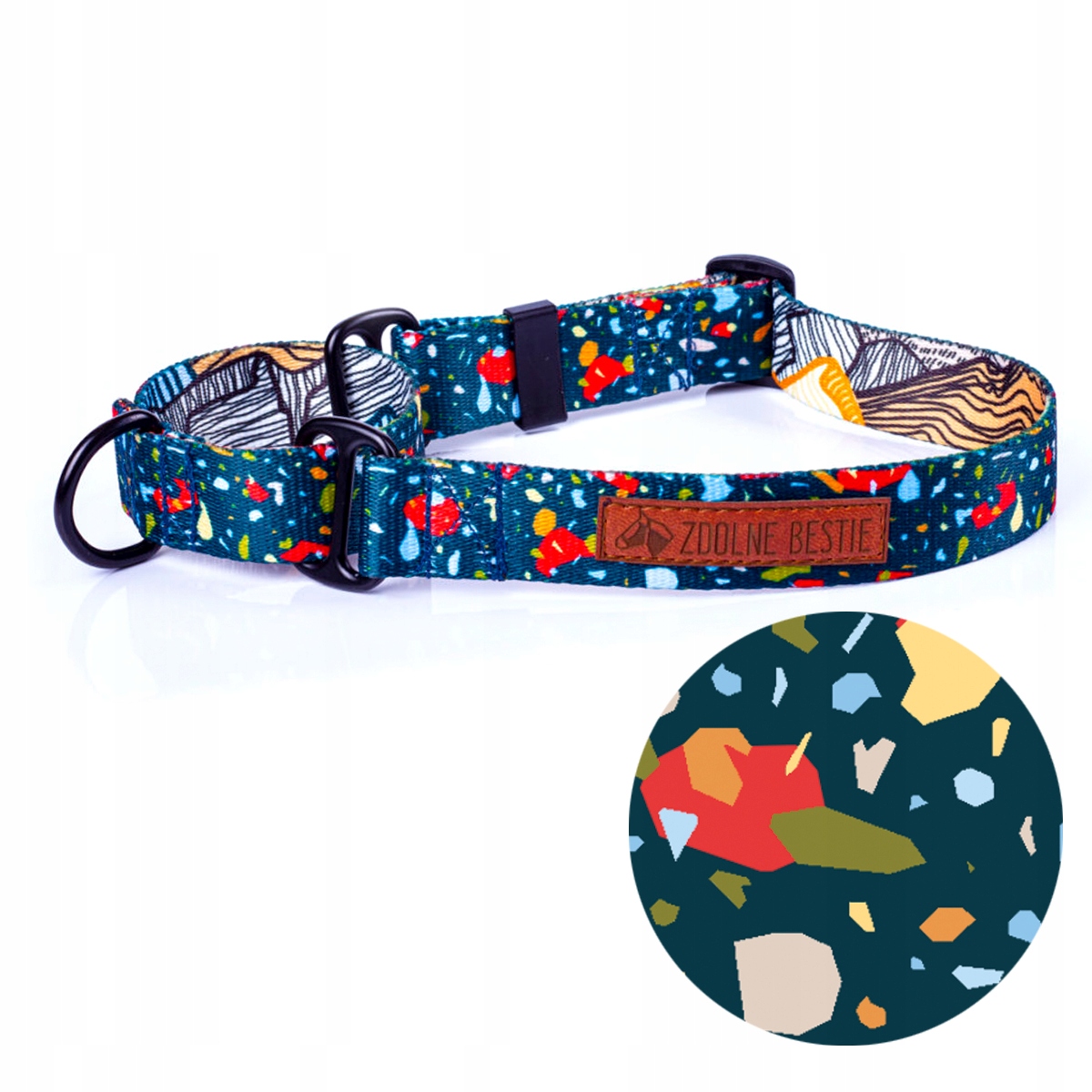 

Obroża martingale kolorowa obroża dla psa M /2,5cm