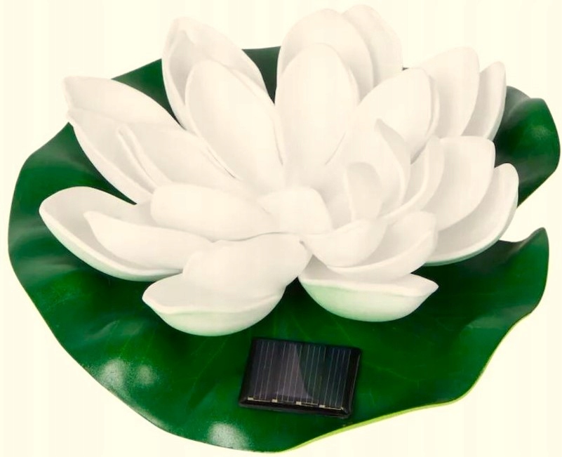 LAMPA SOLARNA PŁYWAJĄCA OCZKO WODNE LILIA LED BIAŁA ZESTAW 2 SZTUK Kod producenta 648111