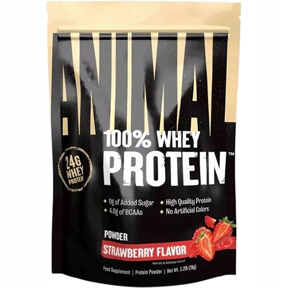 Universal Nutrition Animal 100% Whey Proten syrovátkový protein 1 kg jahoda