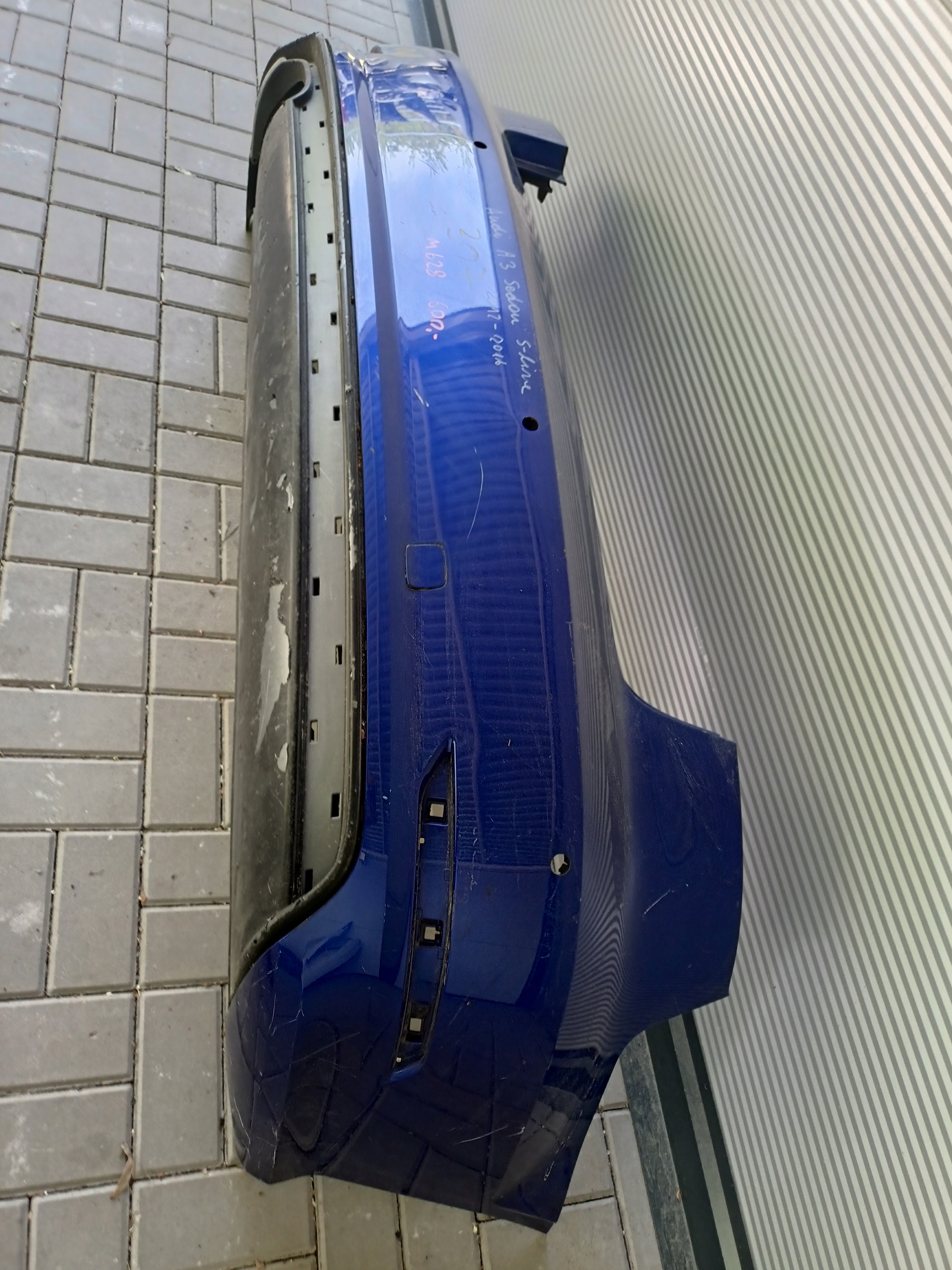 bumper rear Audi A3 sedan S-line 12-14