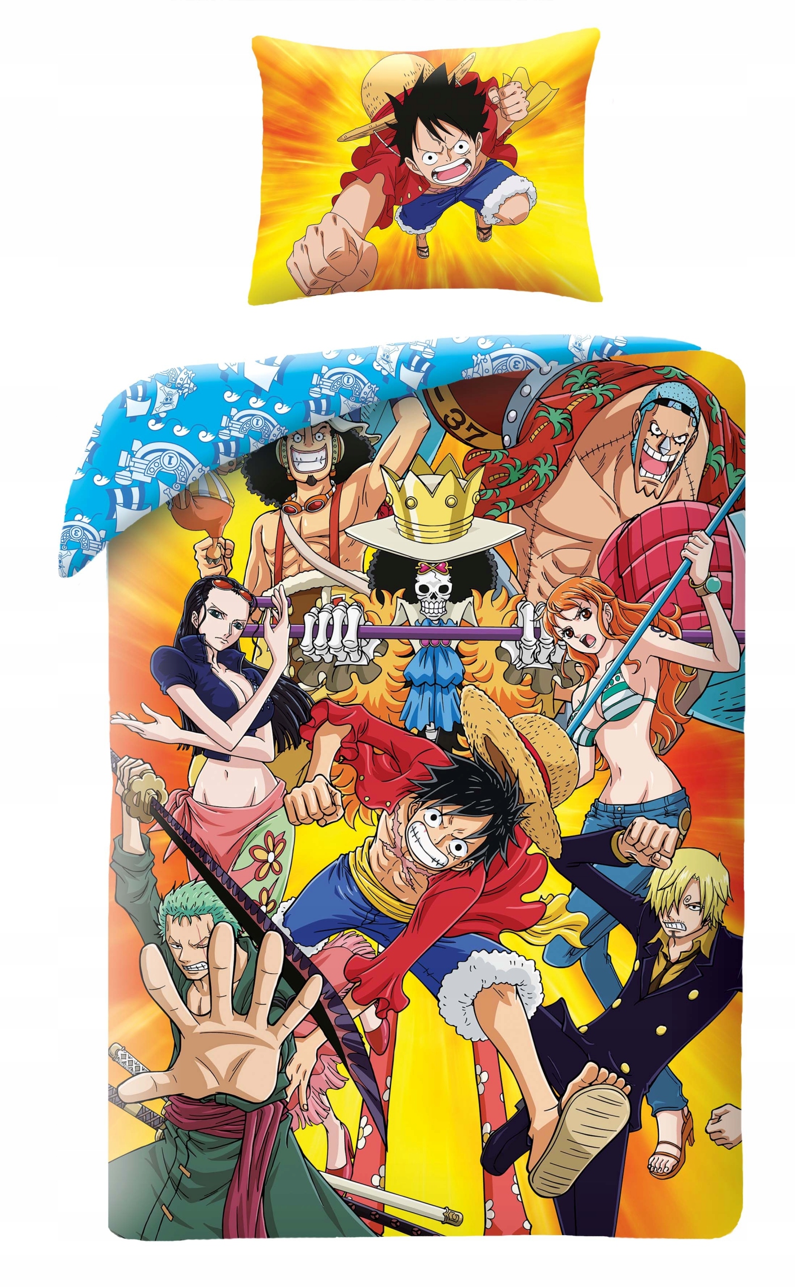 Pościel Dziecięca 140 X 200 CM Manga Anime One Piece