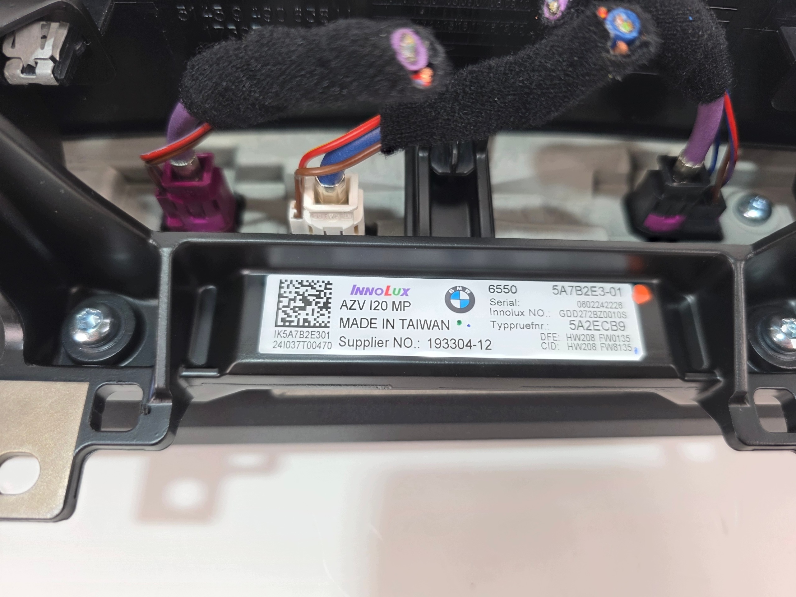 display LED MONITOR EKRAN BMW IX I20 5A7B2E3