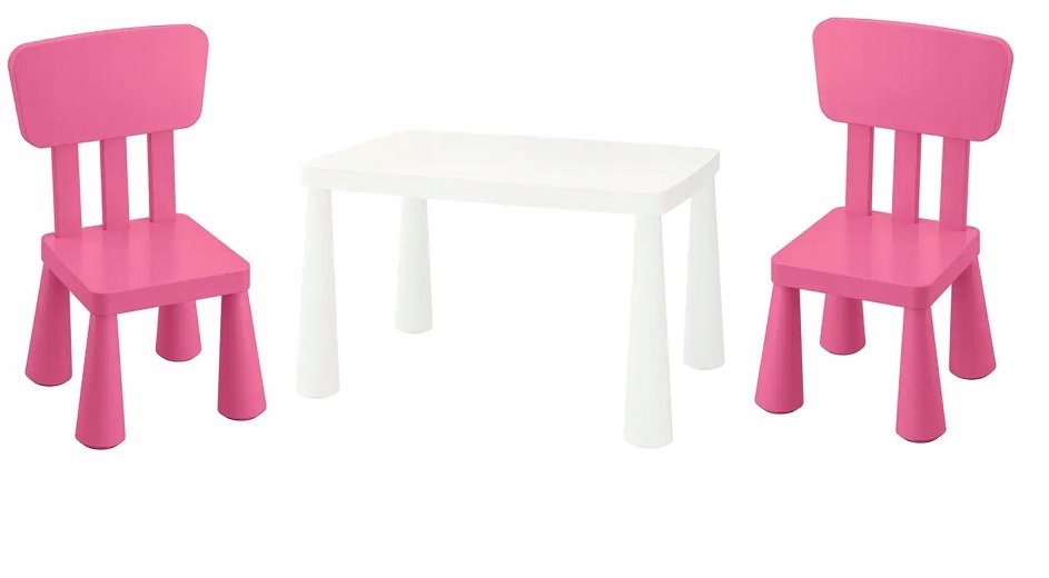 

Ikea Mammut Stolik Dwa Krzesełka Zestaw Dziecięcy
