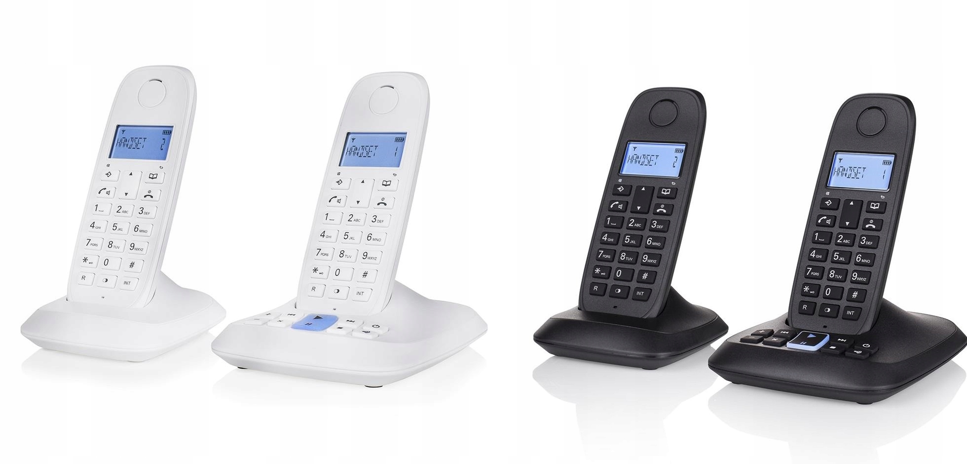 TE-5746 PODWÓJNY Bezprzewodowy Telefon Stacjonarny + FUNKCJA INTERCOM dom