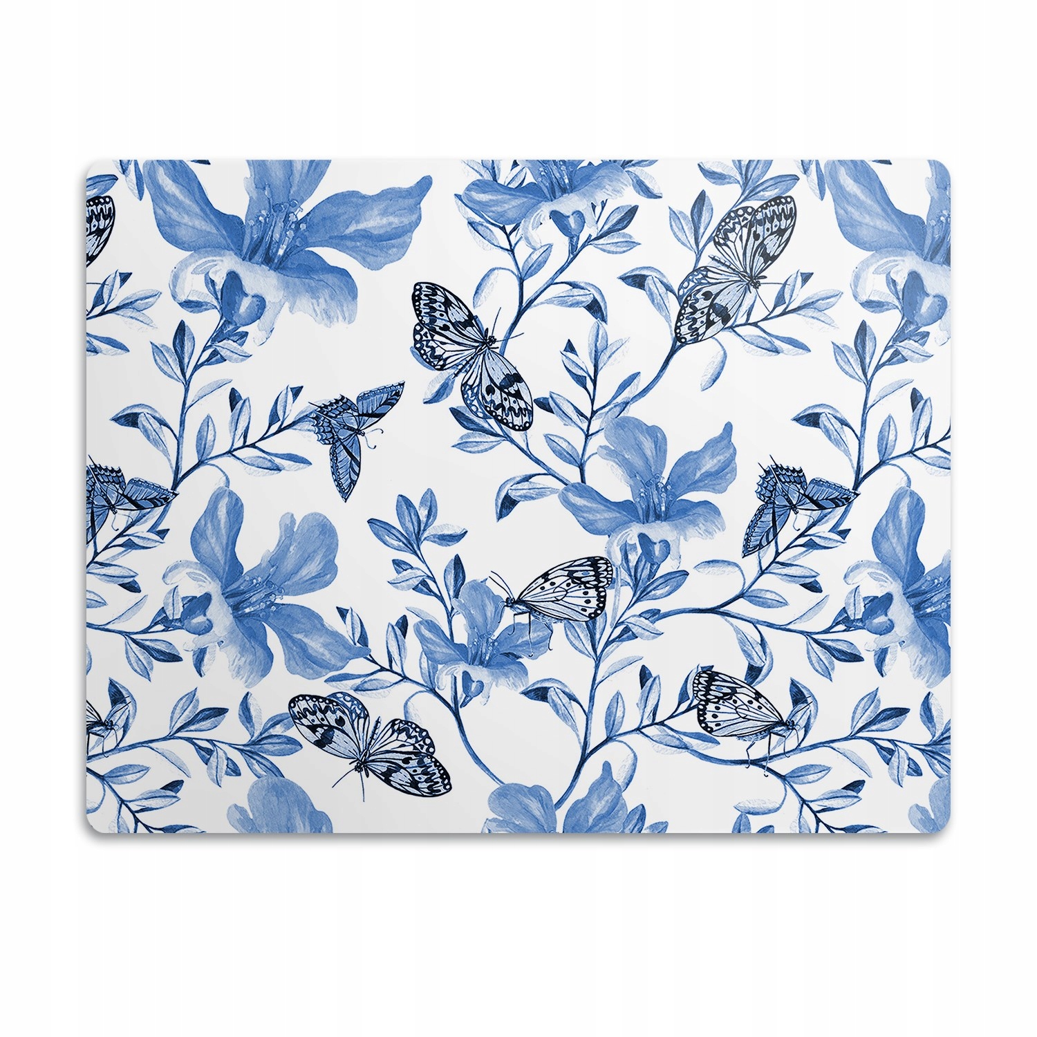 Levně Podložka pod misku Modré květy 60x40 cm