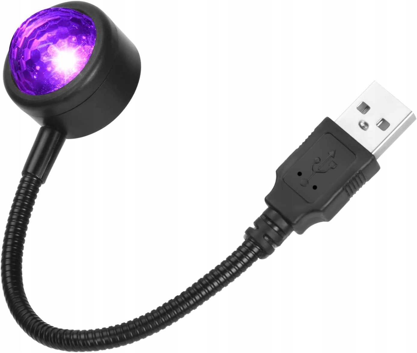 Uraqt Lampka Led Disco Usb Reakcja na Dźwięk 9 Trybów Rgb 360°