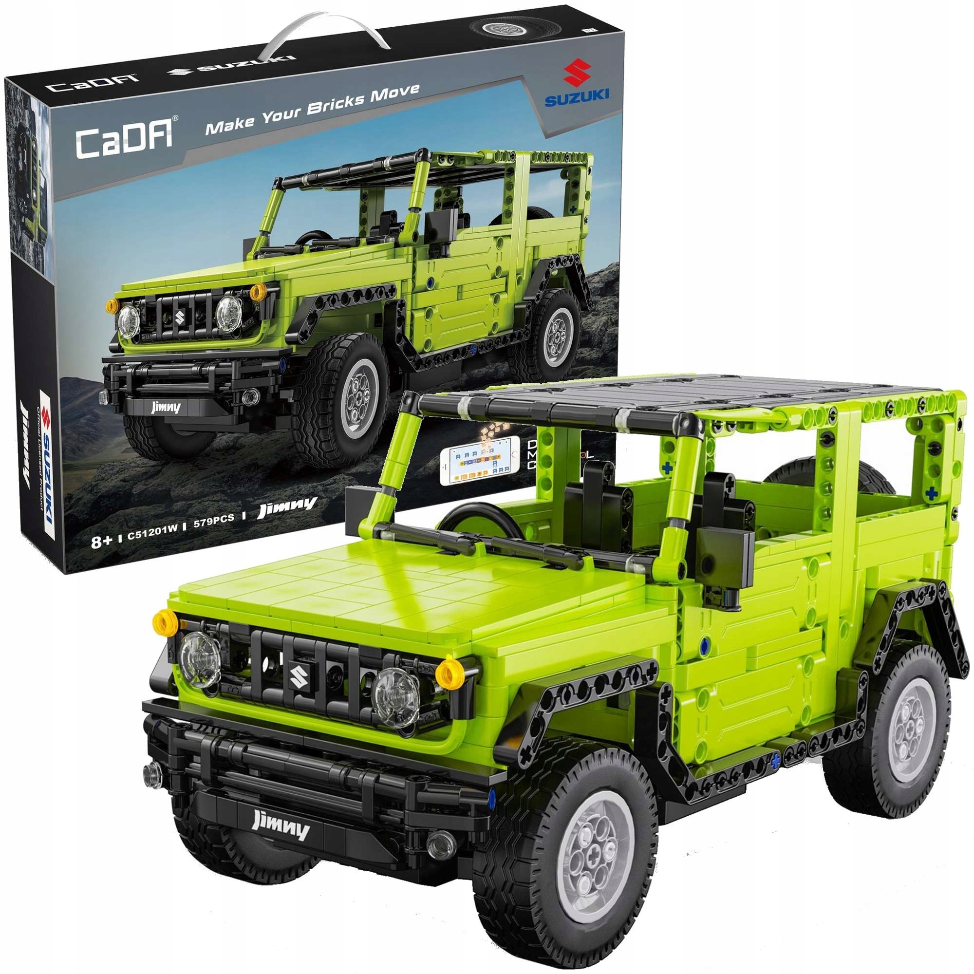 Klocki Cada Make Your Bricks Move Rc C51201W Suzuki Jimny Dual Control 579