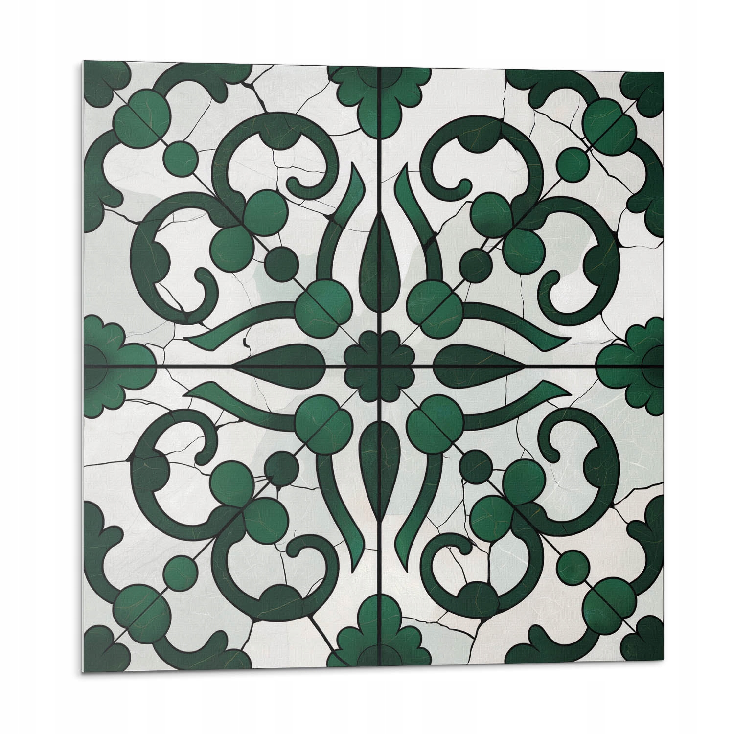 Vinylové samolepící dlaždice Rostlinný vzor s ornamenty 9 ks 30x30 cm