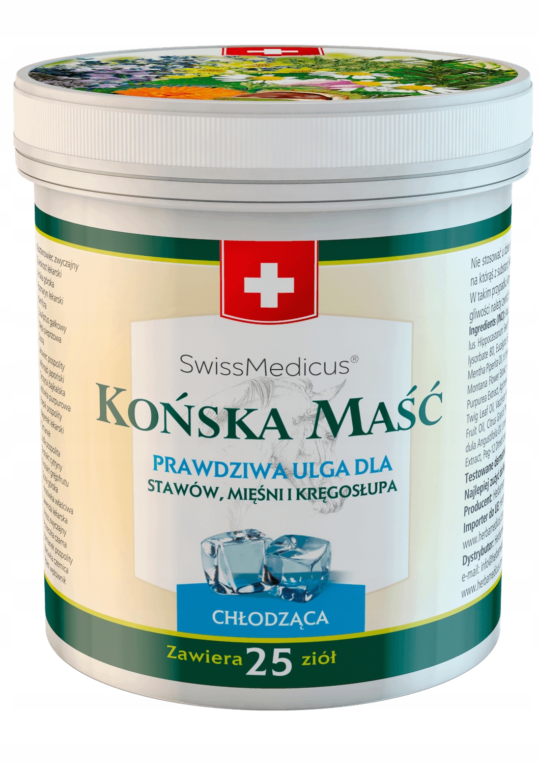 2 x Końska Maść chłodząca na stawy Herbamedicus 500 ml