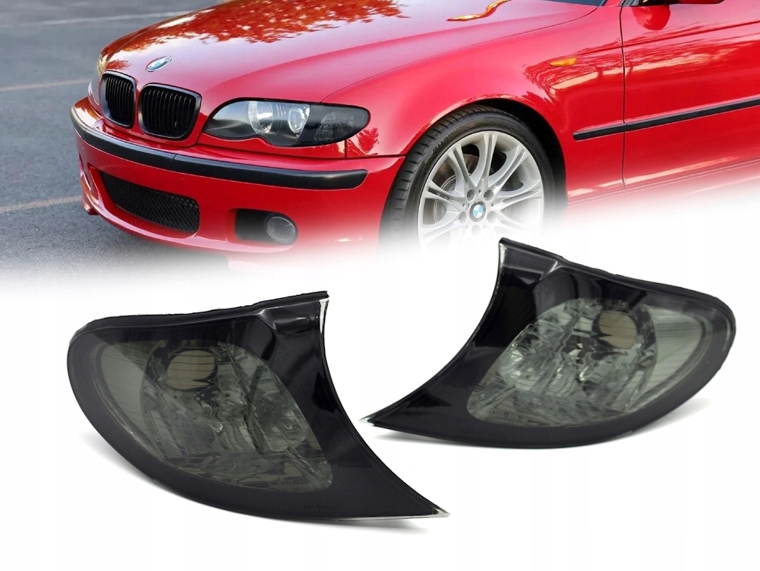 Kouřové přední směrovky Bmw E46 2001-2005 lift sedan/kombi přední