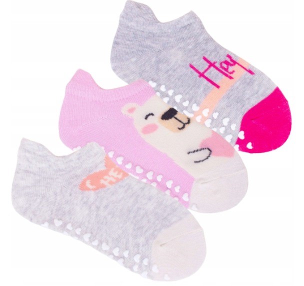 

3-PAK Skarpetki Antypoślizgowe Abs Stopki 20-22