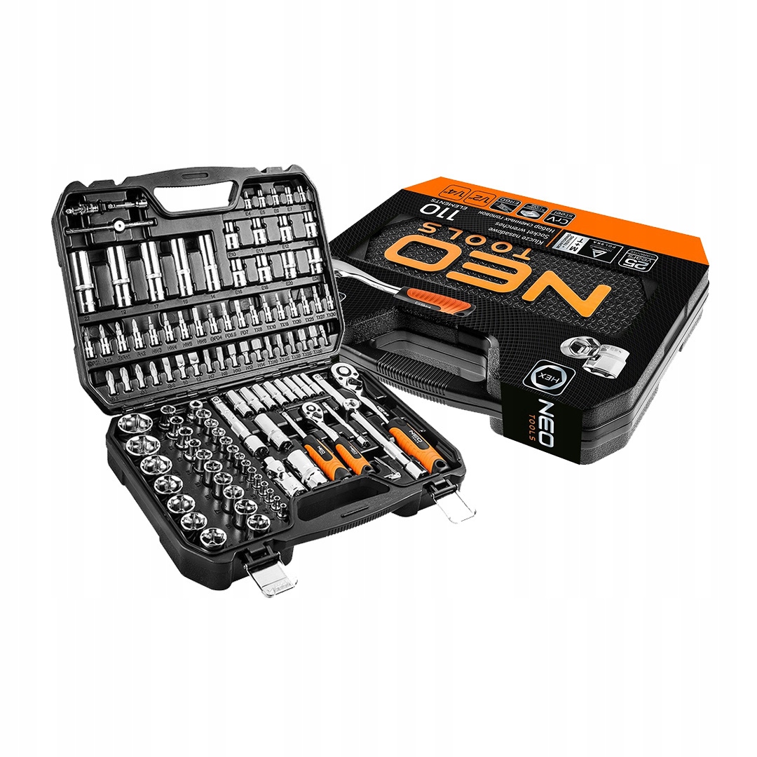 

Zestaw kluczy nasadowych Neo Tools 110 el.