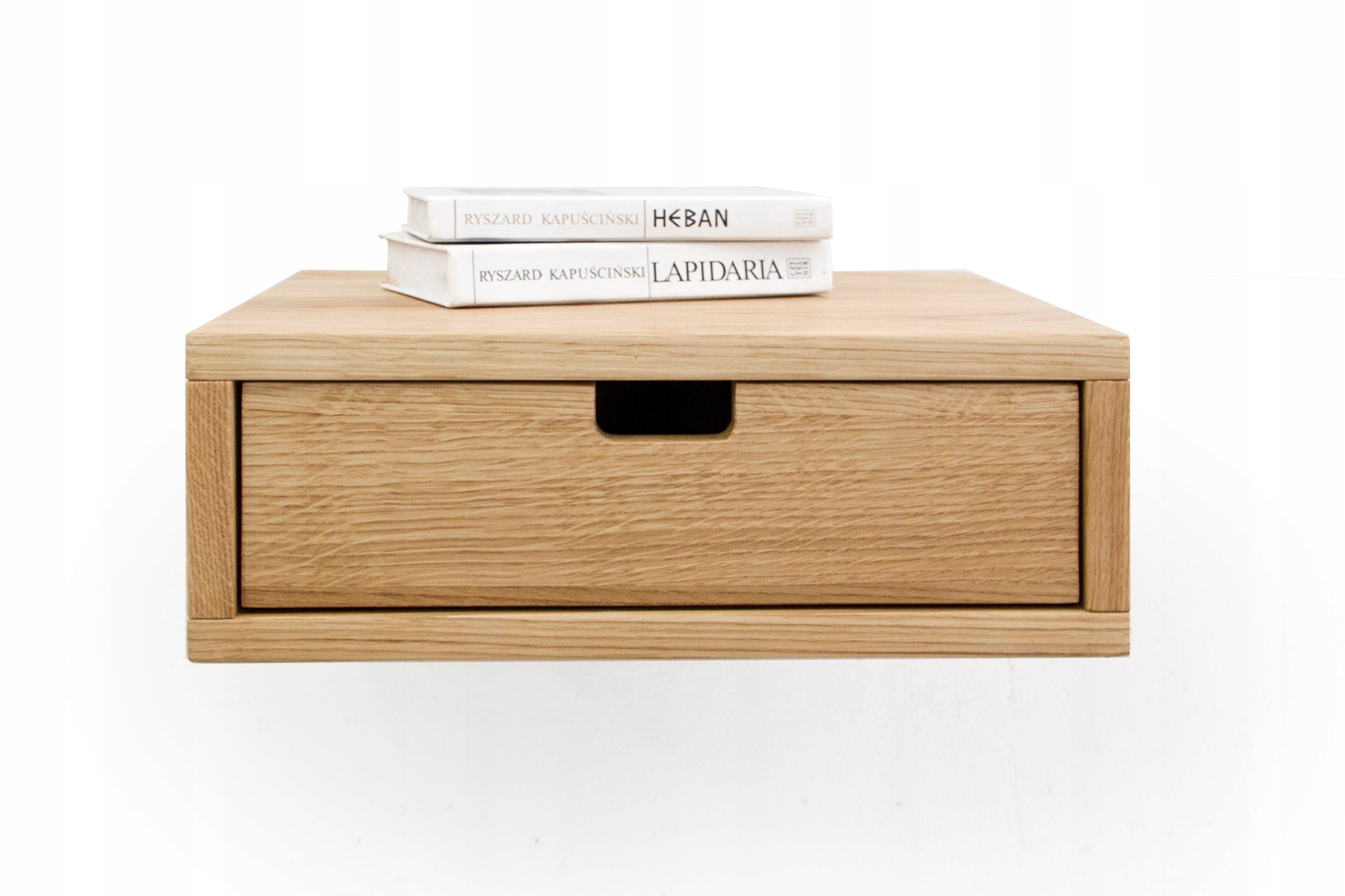 Závesná polica L/ II, masívny dub