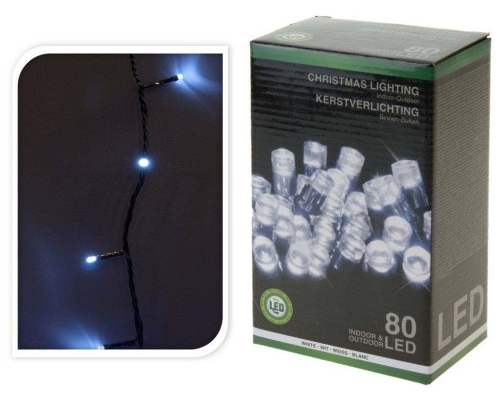 

Lampki choinkowe led 80 6m 3m przewód zasilający