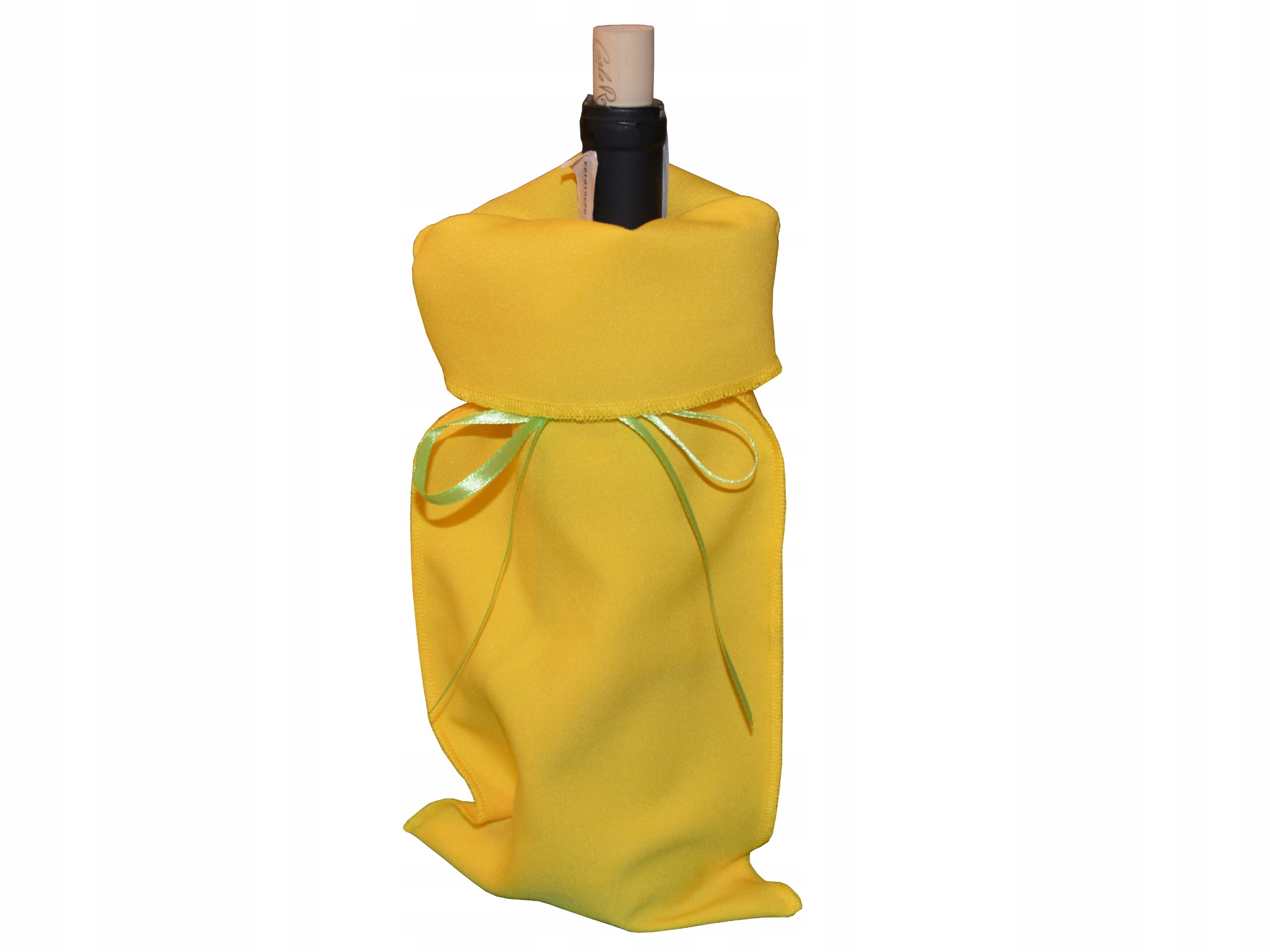 

Wielkanocne ubranko na butelkę żółte
