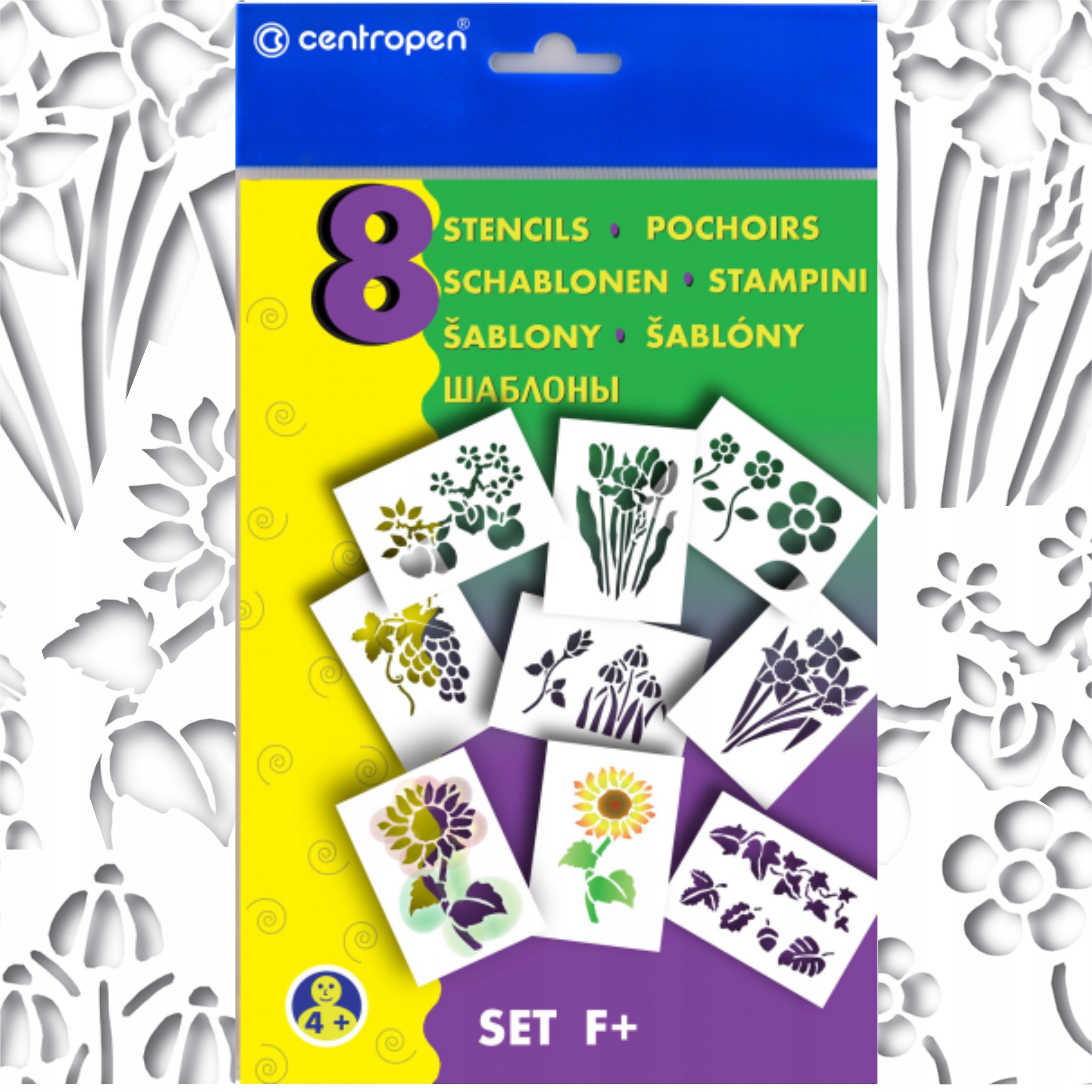 Szablony Centropen "F+" Stencils 9996