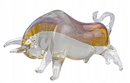 Figúrka Sklo Býk MURANO Art Deco Glass Bull