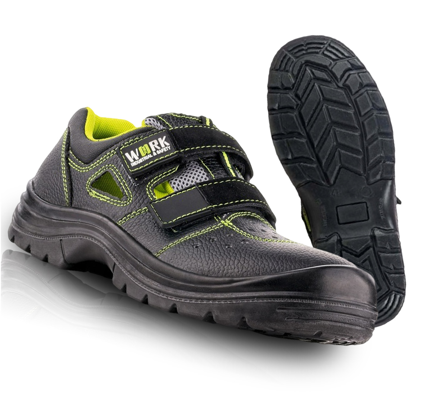 Sandały Robocze Letnie Ochronne Męskie z Podnoskiem Bhp VM Uppsala S1 43